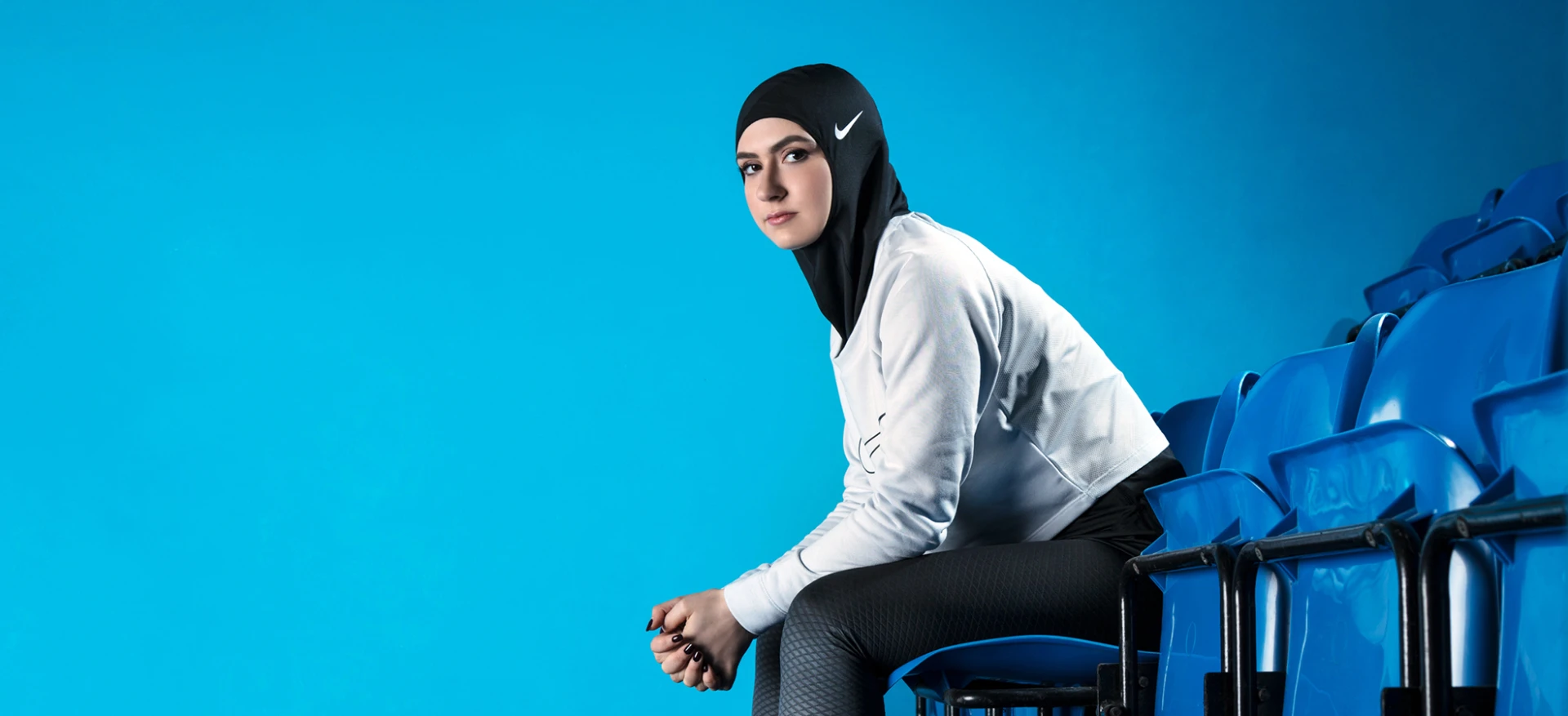 Performance hijab top