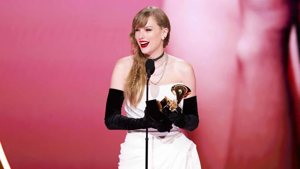 Taylor Swift Dropped News of a Surprise Album During Her Grammy Acceptance  Speech. It's a Masterful Lesson in Delighting Her Fans