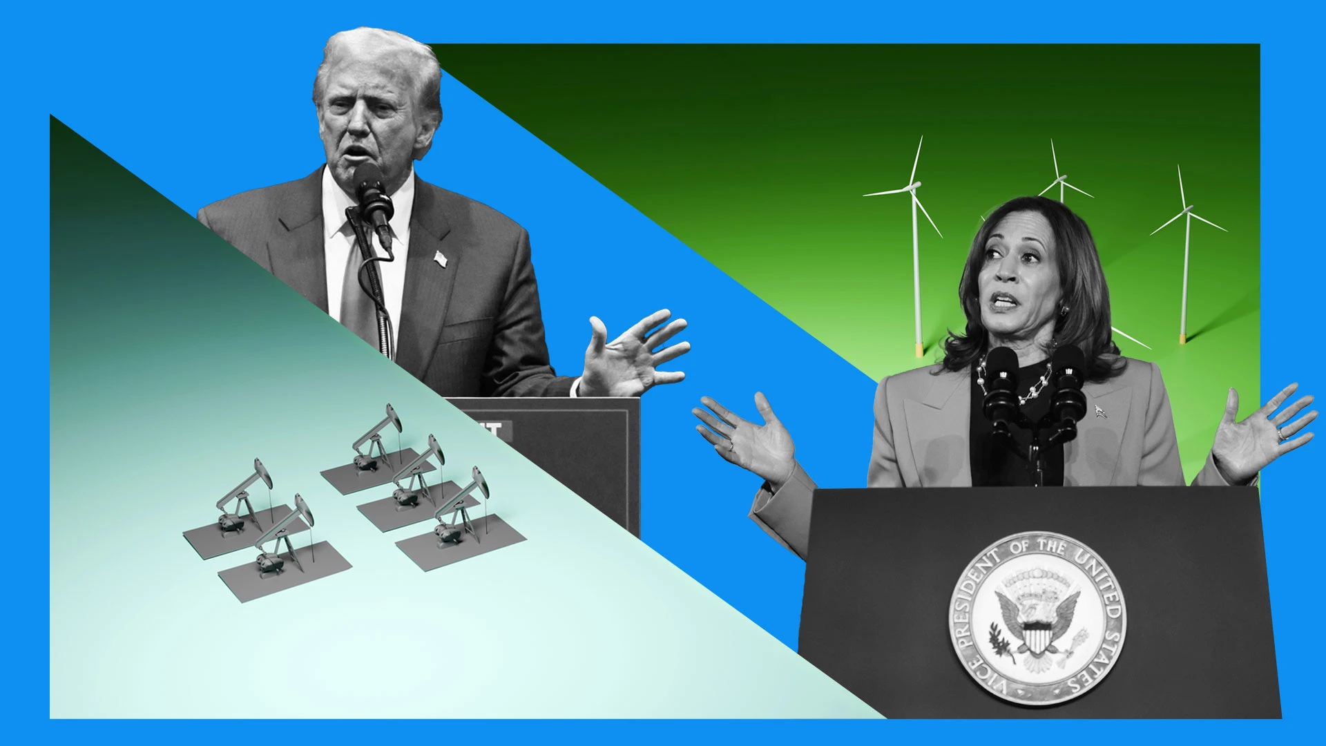 Here’s How Trump and Harris Differ on Energy Policy