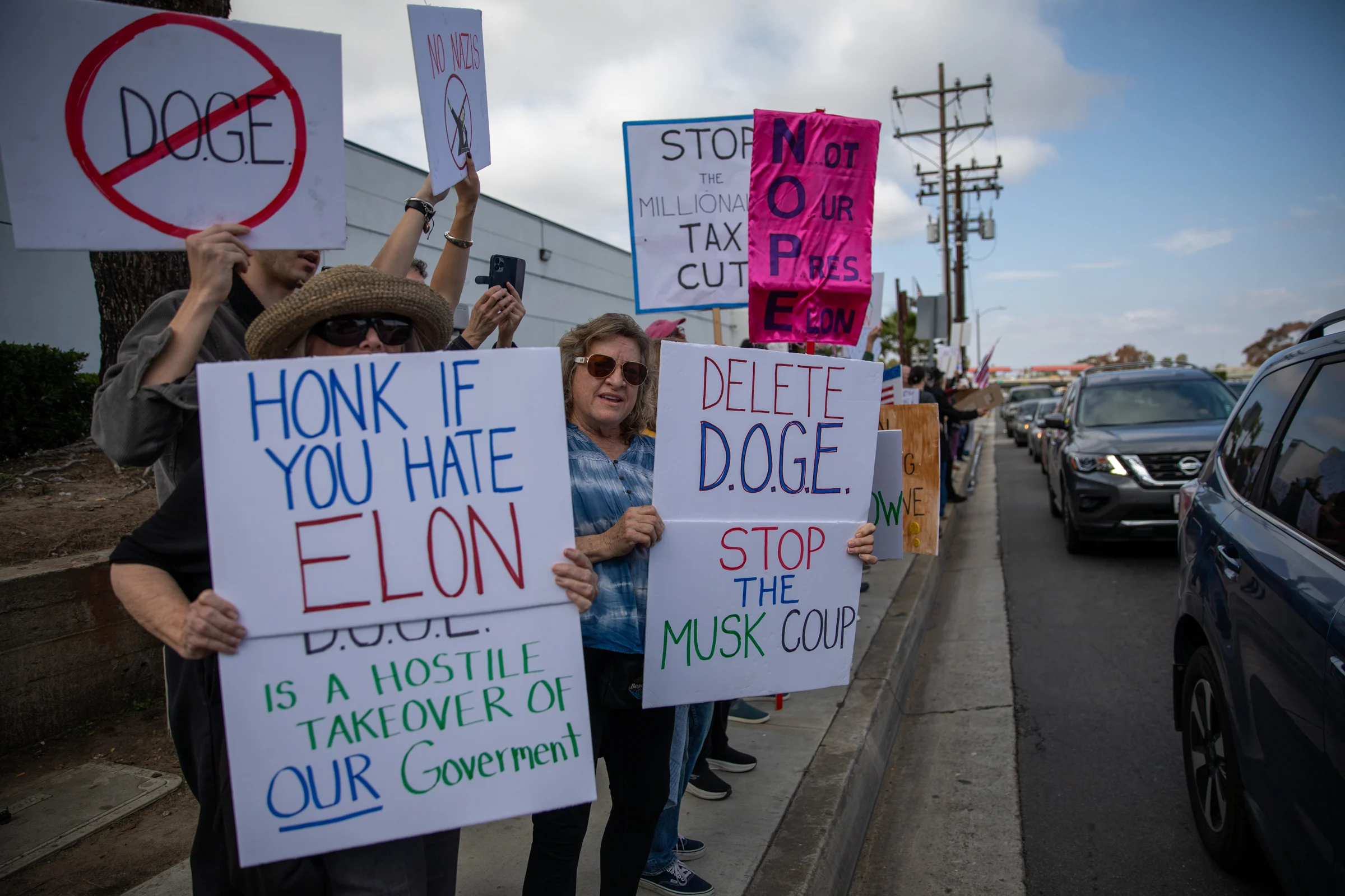 Anti-Musk Protesters Arrested at New York Tesla Dealership