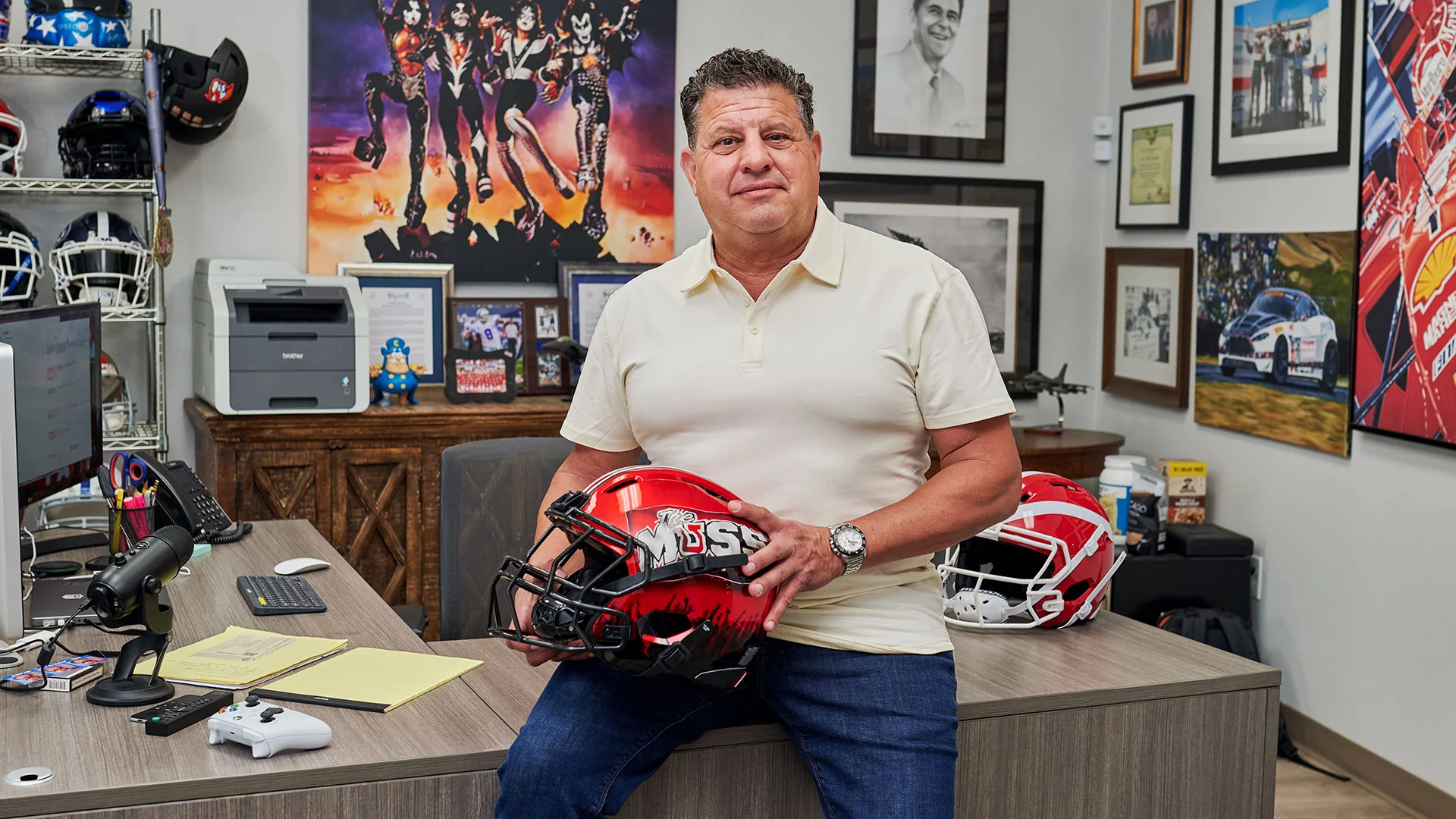 adams football helmet Jersey Framing