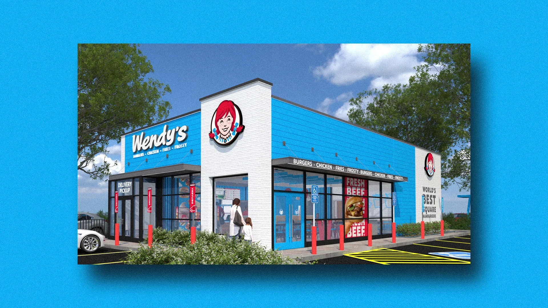 Wendy’s Restaurants Abroad Are About to Break the Biggest Color Rule of Food Branding