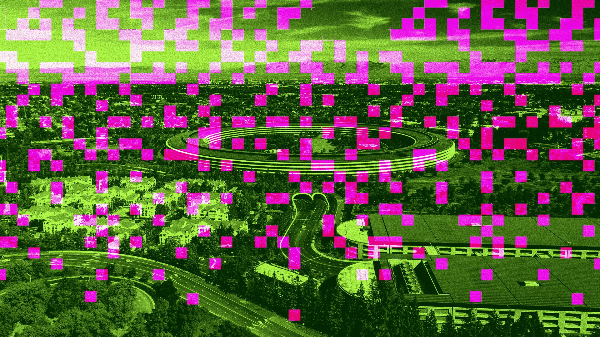 Abstract visualization of digital lock and key representing AI security