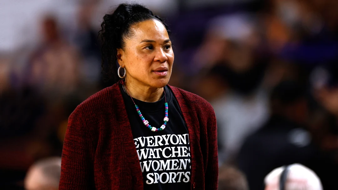 Head coach Dawn Staley of the South Carolina Gamecocks, wearing Togethxr's 