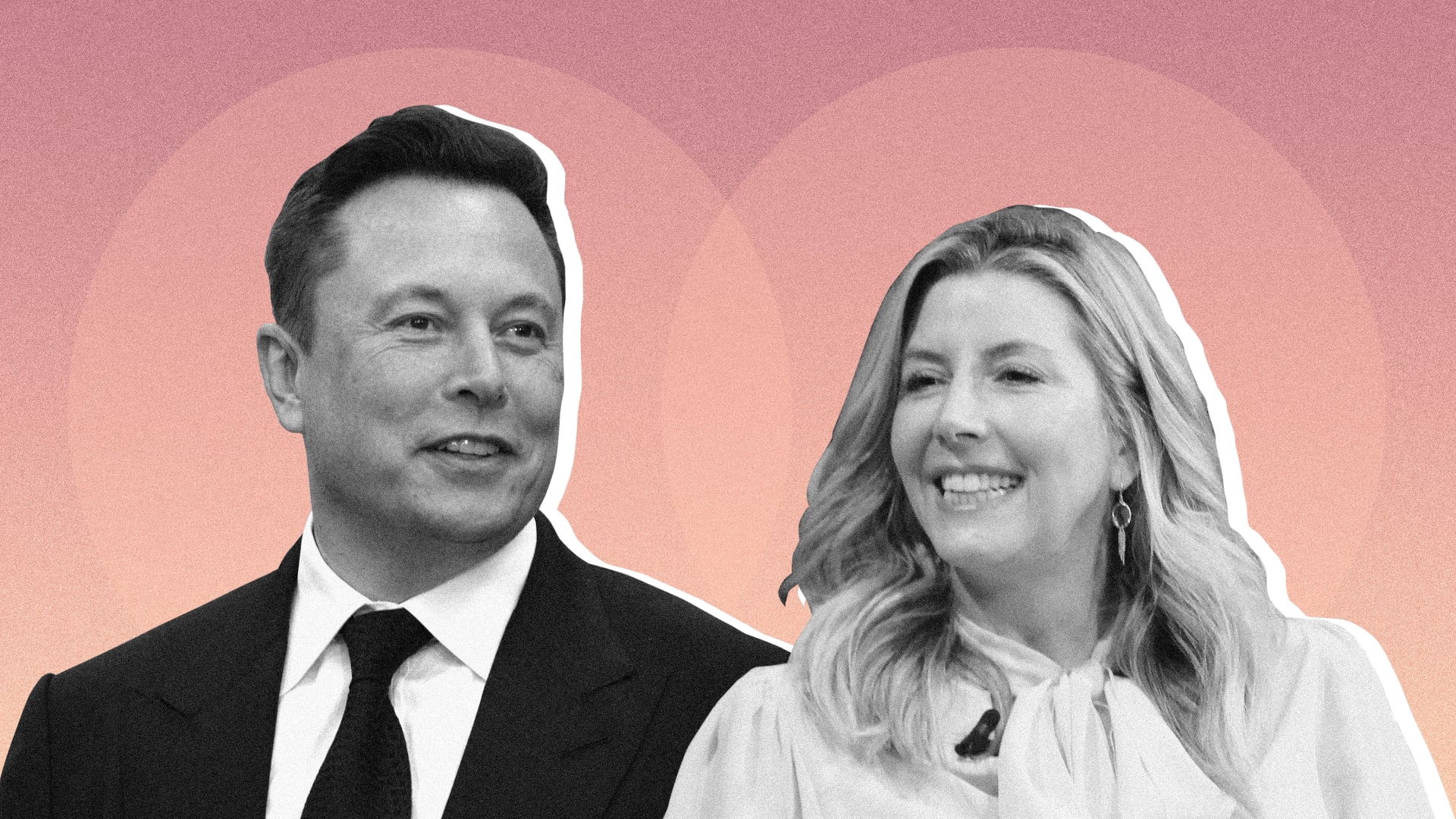 Elon Musk and Sara Blakely.