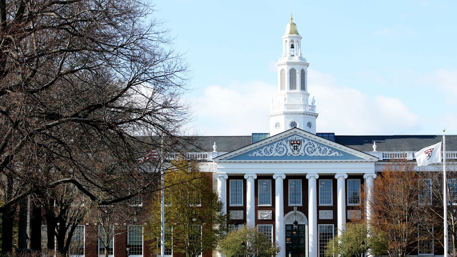 Harvard University in Cambridge, Massachusetts, on April 22, 2020.