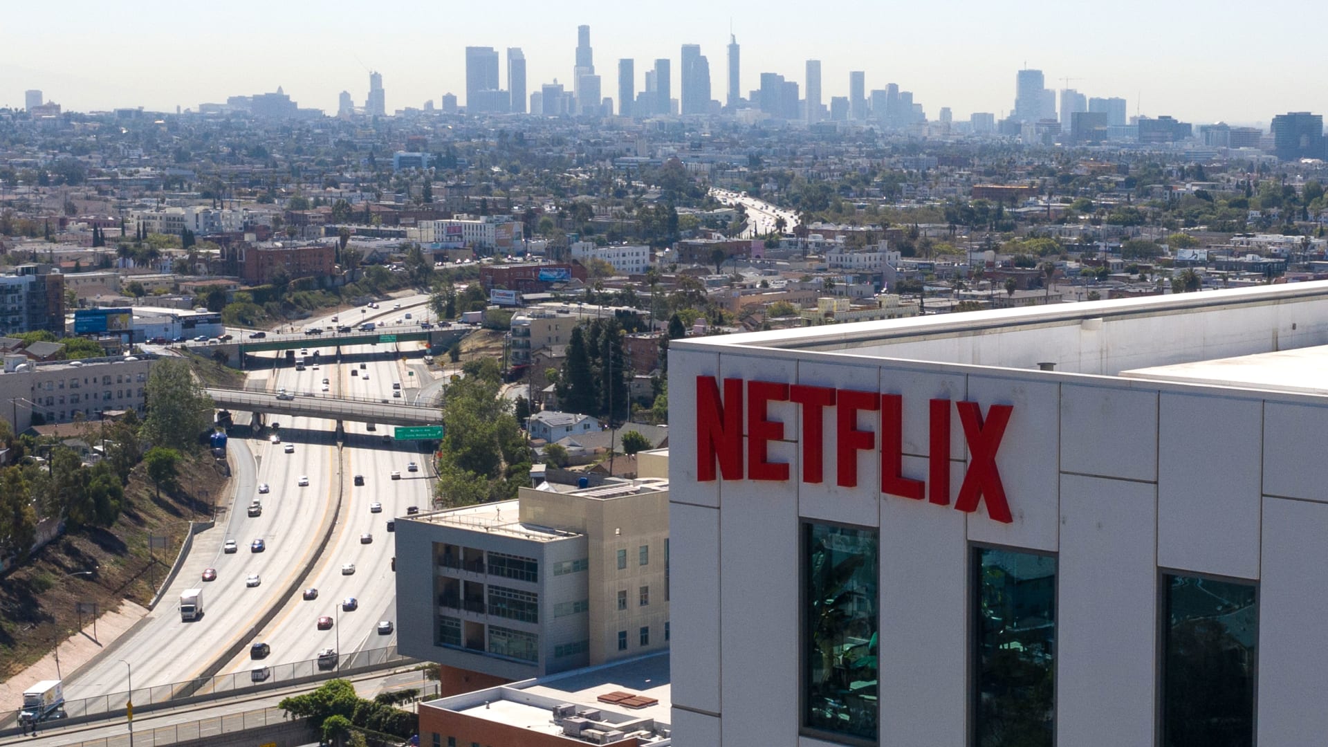 The Netflix office building in Los Angeles.