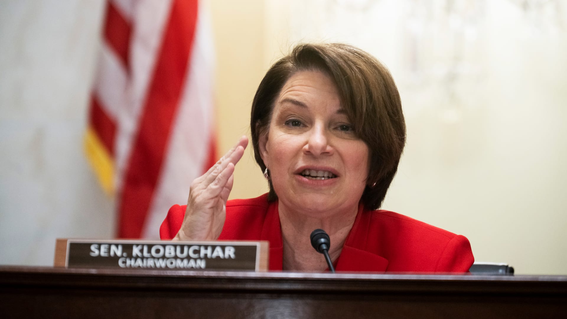 Senator Amy Klobuchar.