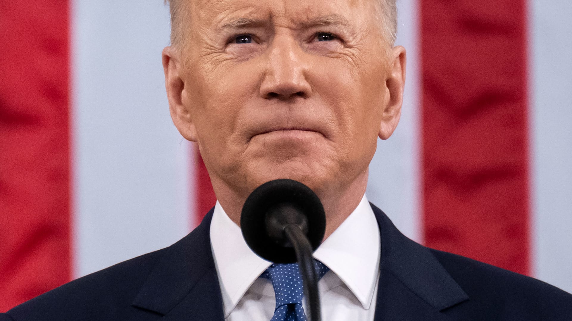 President Biden delivers the State of the Union address to a joint session of Congress in the U.S. Capitol House Chamber on Tuesday.