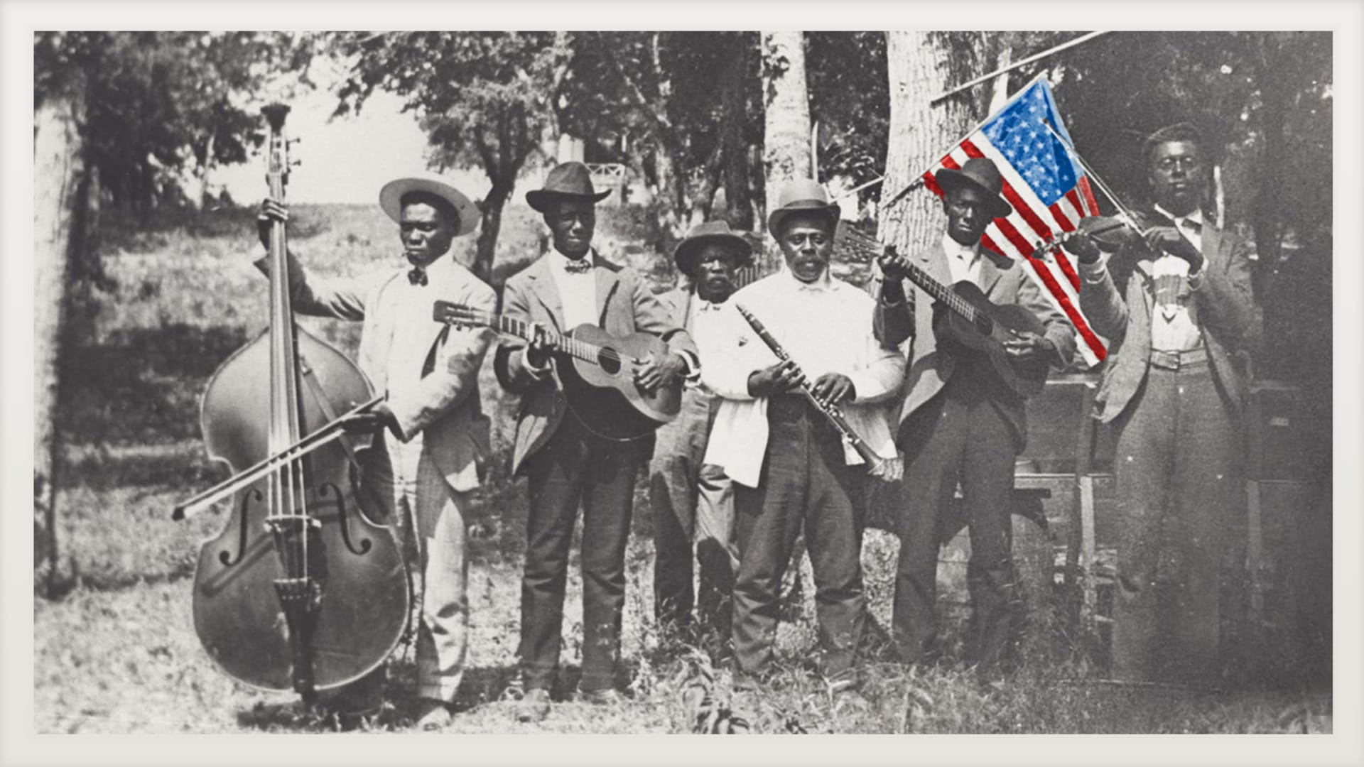 An African American band celebrates Emancipation Day (a.k.a. Juneteenth) on June 19, 1900, in Austin. 