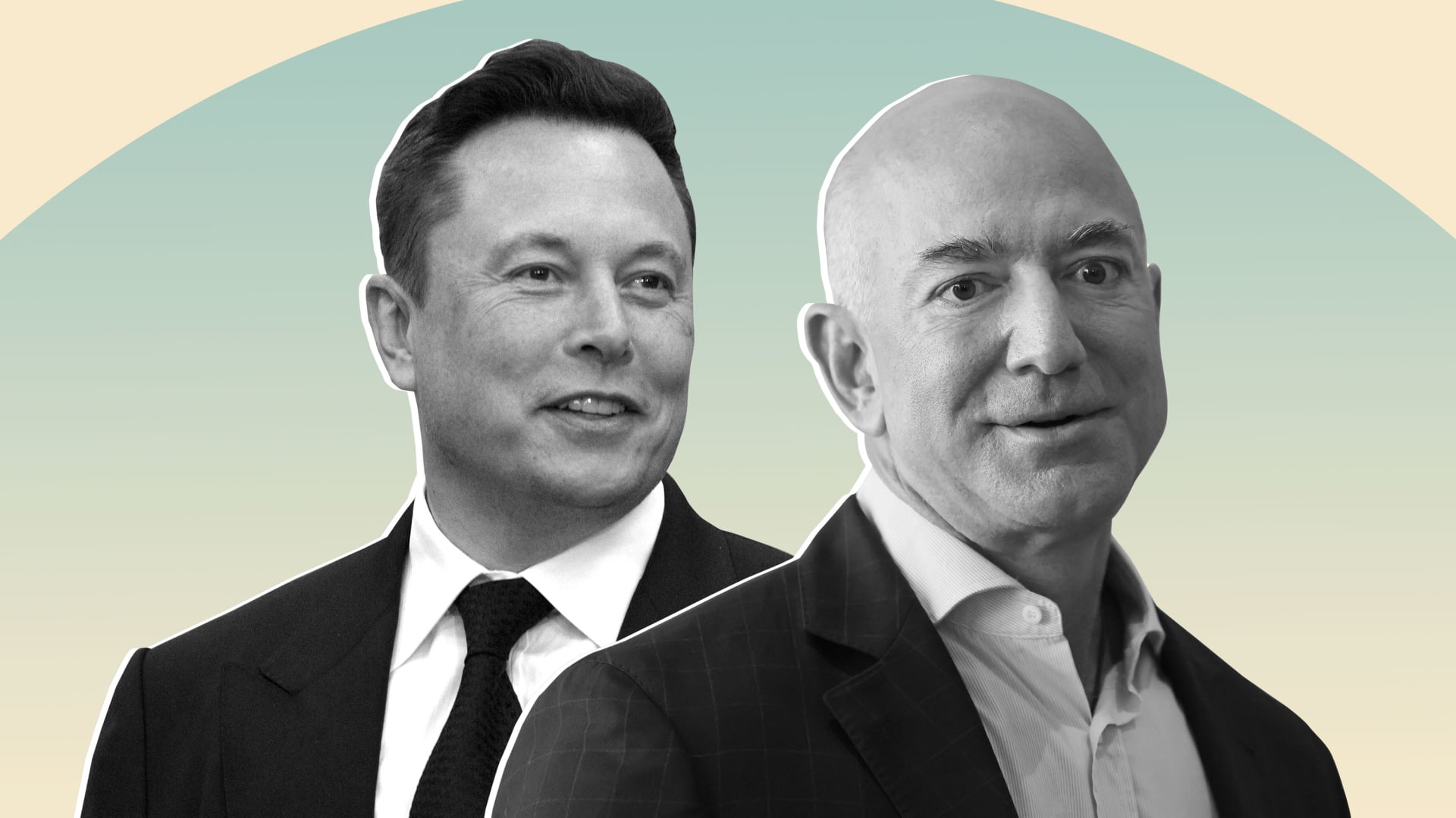 Elon Musk and Jeff Bezos. 