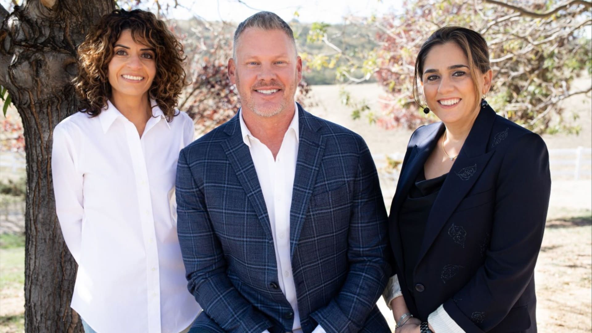 Valor Compounding Pharmacy's chief pharmacy officer Christine Stephanos, CEO Rick Niemi, and chief business officer Sherine Khalil.