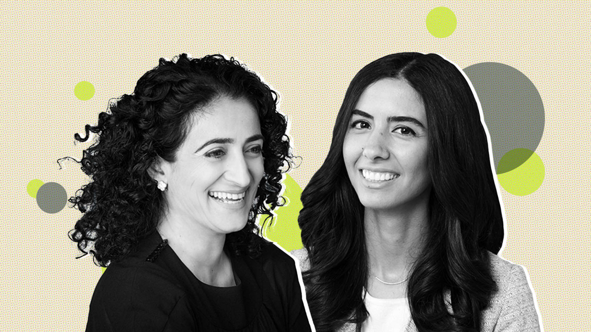 Maryam Banikarim, head of marketing at Nextdoor, and Roxana Shirkhoda, head of social impact at Zoom.