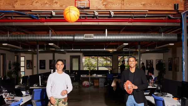 Religion of Sports founder Gotham Chopra (left) and CEO Ameeth Sankaran are building a sports media businesss focused on GOAT stories. 